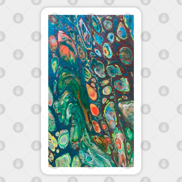 Galaxy pour cellular art Magnet by baksuart